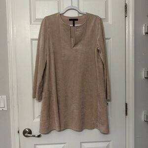 BCBG Faux Suede short pink dress WM